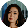 Asian girl with black hair